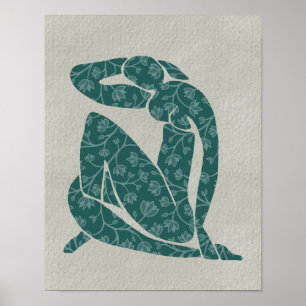 Papel Impressão Poster de Revisado do Lady Blue Ma