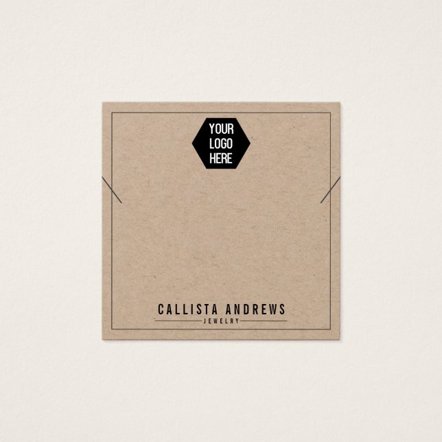 Papel Kraft adiciona sua placa de vídeo Colar logo (Frente)