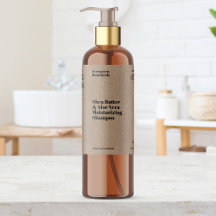 Papel Kraft parece rótulo de garrafa de cosméticos