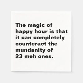 Papel Magia de guardanapo de cocktail Happy Hour