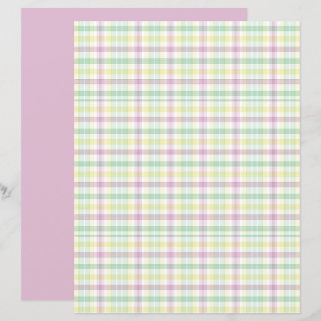 Papel-manual para Xadrez de Pastel dinamarquês col (Frente/Verso)