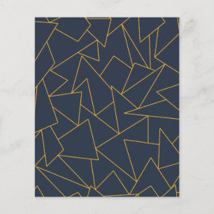 Papel Marinho azul e papel de álbuns geométricos