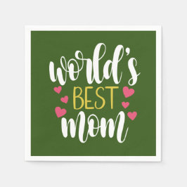 Papel Melhor Dia de as mães da Mãe do Mundo | Guardanapo