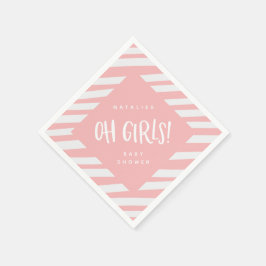Papel Meninas! Garotas gêmeas obrigado seu guardanapo de
