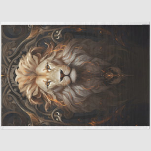 Papel no Tecido Lion do ornamentado