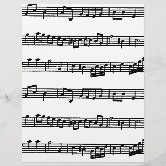 Papel origami partitura musical (Frente)