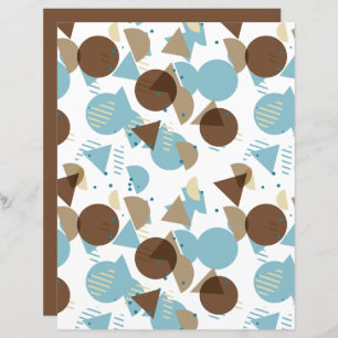 Papel-Padrão de Arte Mosaica do Estilo Bauhaus