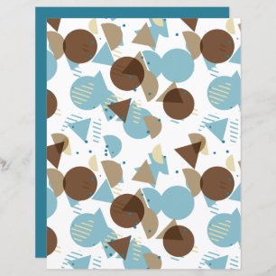 Papel-Padrão de Arte Mosaica do Estilo Bauhaus