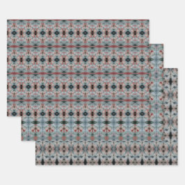 Papel-padrão em cor de borgonha e azul-lacrimejo