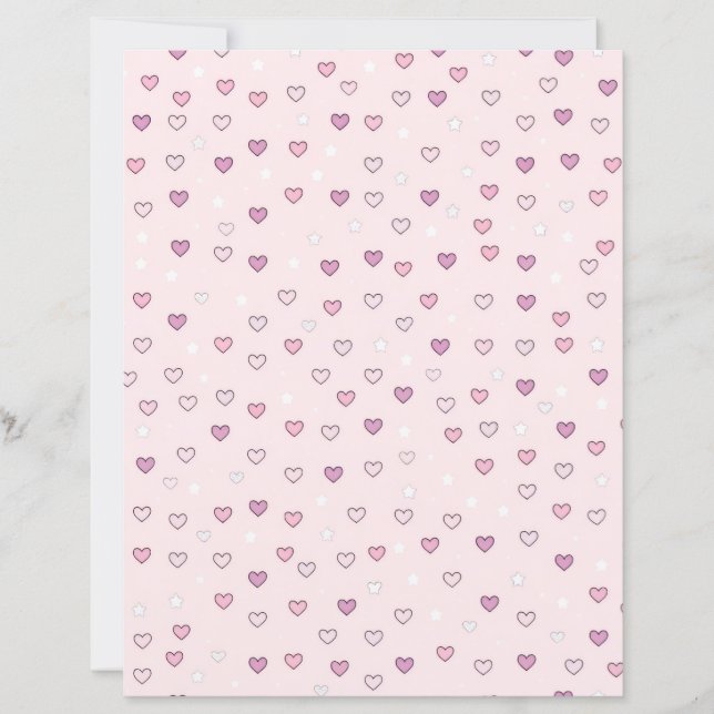 Papel Padronizado Fofo para Artesanato e Escrita n (Frente)