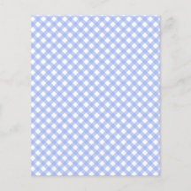 Papel-papa-papa-papelão de Gingham Azul-Bebê-Cute