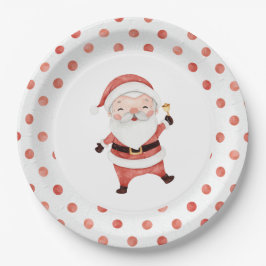 Papel Papais noeis de Natal Primeiro Prato de Aniversári