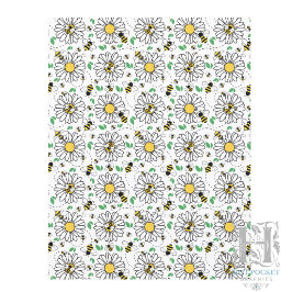 Papel para Álbum de Recortes Abelhas & Margaridas