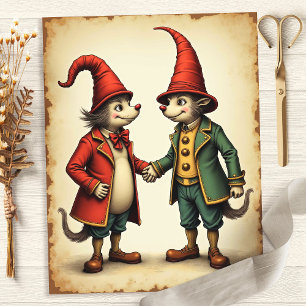 Papel para Álbum de Recortes Alice Gnomos Capricho