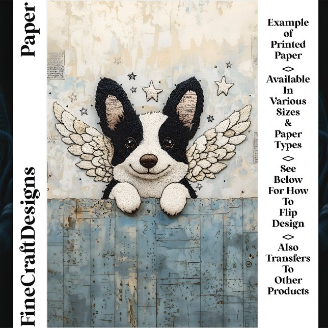 Papel para Álbum de Recortes Border Collie Collage (Criador carregado)