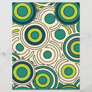 Papel para Álbum de Recortes Círculo Verde