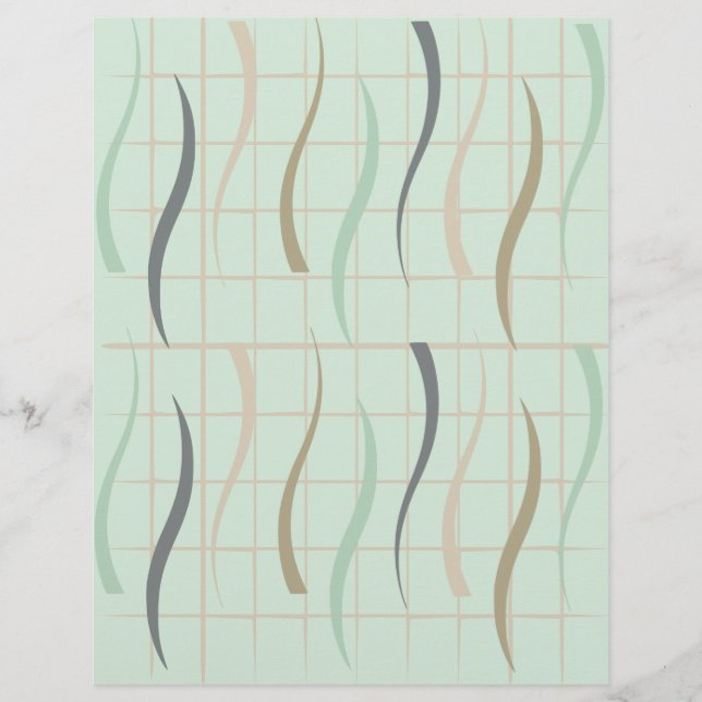 Papel para Álbum de Recortes com Padrão de Redemoi (Frente)