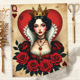 Papel para Álbum de Recortes da Rainha Alice de Co