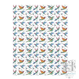 Papel para Álbum de Recortes de Beija-flores