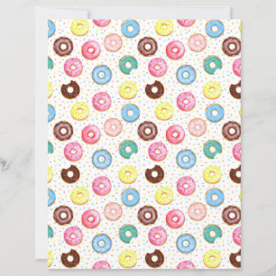 Papel para Álbum de Recortes de Donuts