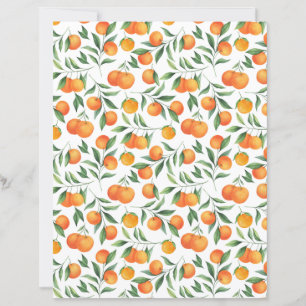 Papel para Álbum de Recortes de Laranjas