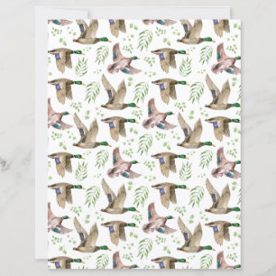 Papel para Álbum de Recortes de Patos Selvagens