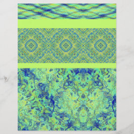 Papel para Álbum de Recortes Green Sampler 2 Lados