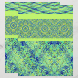 Papel para Álbum de Recortes Green Sampler 2 Lados