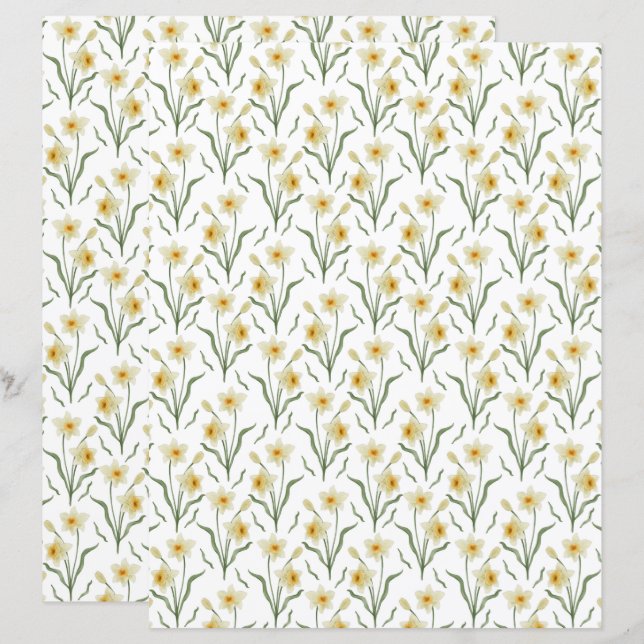 Papel para Álbum de Recortes Narciso (Frente/Verso)