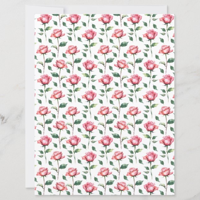 Papel para Álbum de Recortes Rosa (Frente)