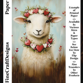 Papel para Álbum de Recortes Sweet Spring Lamb Flo