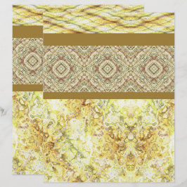 Papel para Álbum de Recortes Yellow Sampler 2 Lado