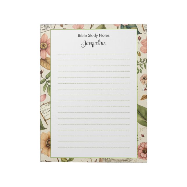 Papel para Estudo da Bíblia Bloco de Notas Persona (Invertido)