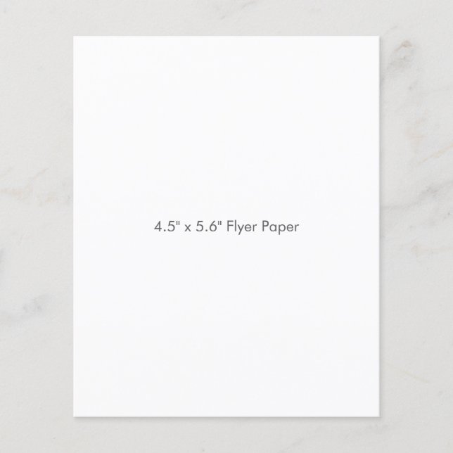 Papel para Flyer 11,4 cm x 14,2 cm (Frente)