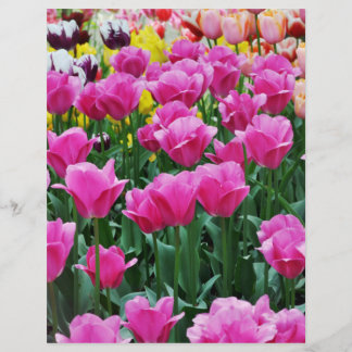 Papel para modelagem de jardinagem de túlipas