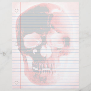 Papel para notebook com Gótico de crânio vampiro