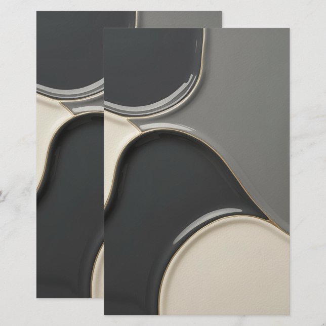 Papel para papelaria polivalente em na moda gráfic (Frente/Verso)