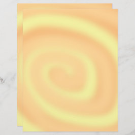 Papel para roscagem em espiral laranja e amarelo