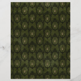 Papel para Scrapbook Gótico de Outono Assustador