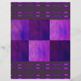 Papel para Scrapbook Purple Skies Tiles Página Fre