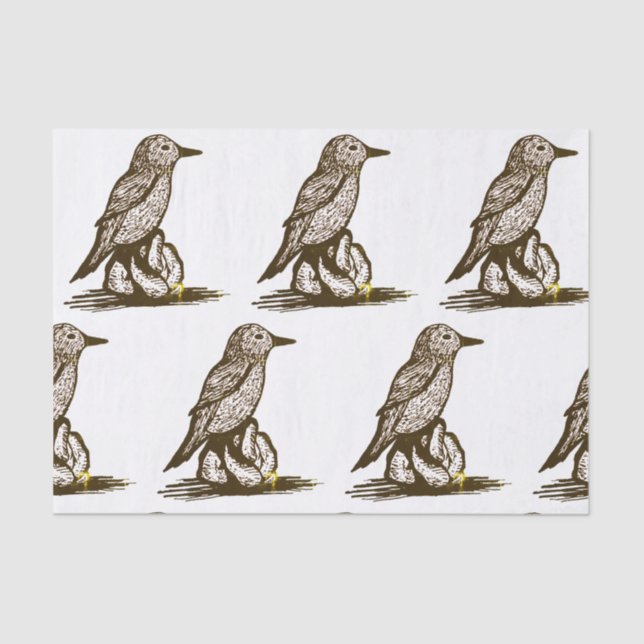 Papel para tecidos de aves para desligar (Frente )