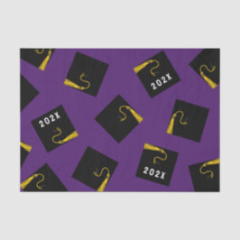 Papel para tecidos de graduação em roxo