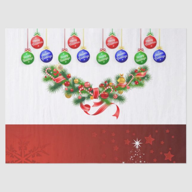 Papel para tecidos de Natal (Frente )