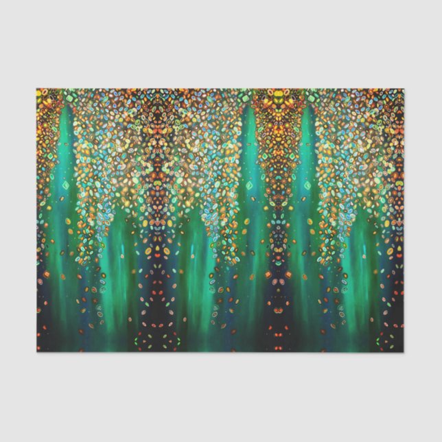 Papel para tecidos em cascata (Frente )