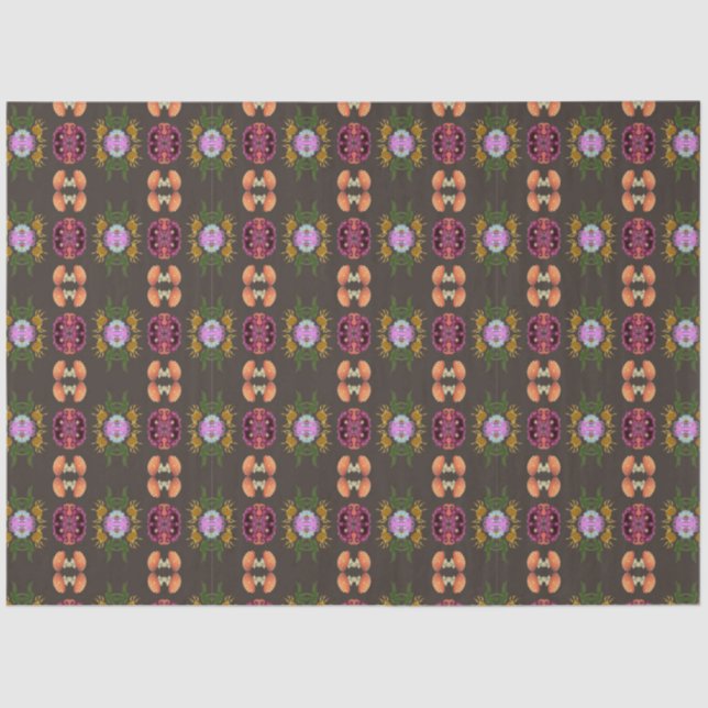 papel para tecidos florais de halloween (Frente )