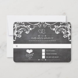 Papel Pardo Coração Fofo Tipografia Inicial RSVP