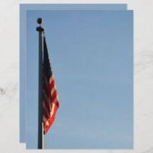 Papel Patriótico de Bandeira Americano