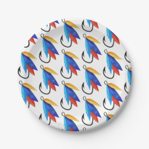 Papel Peixe-Pescador - Prato de Peixe de Aniversário