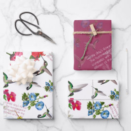 Papel personalizado de empacotamento de pássaros