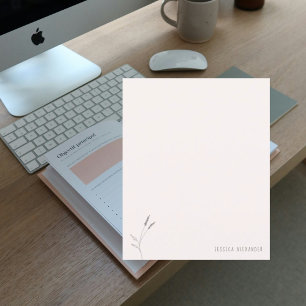 Papel Personalizado de Nome Personalizado de Folha